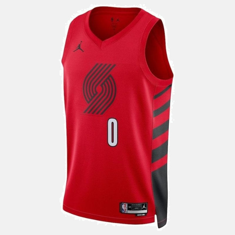 Regata Portland Trail Blazers 23 - Lillard 0 Vermelha - foto 2