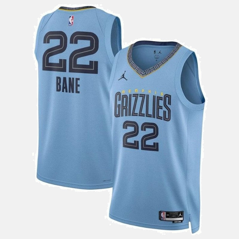 Memphis Grizzlies 2023 Jersey - Bane 22 Light Blue