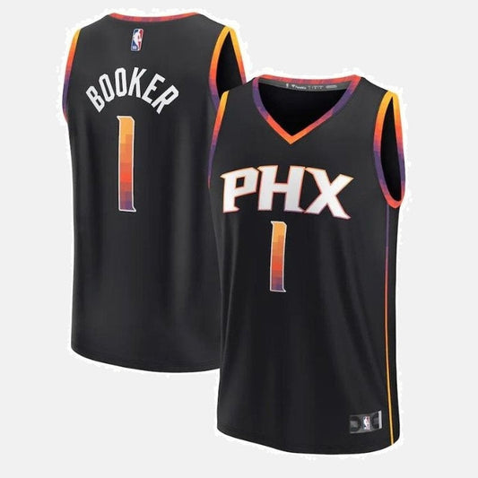 Regata Phoenix Suns 23 Jogador - Booker 1 Preta