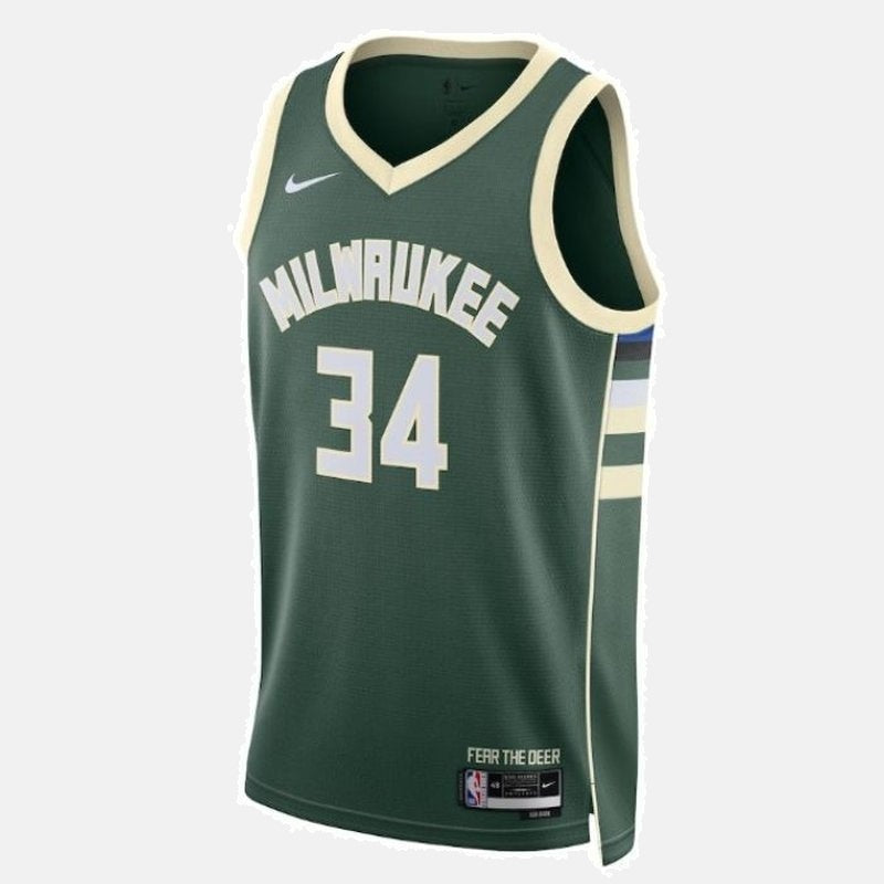 Milwaukee Bucks 2023 Jersey - Antetokounmpo 34 Green - photo 2