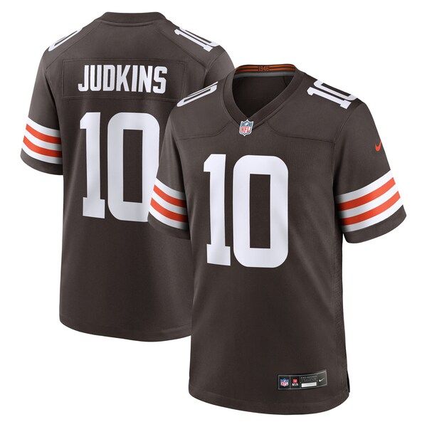Cleveland Browns Quinshon Judkins 2025 NFL Draft Game Jersey Brown - photo 2