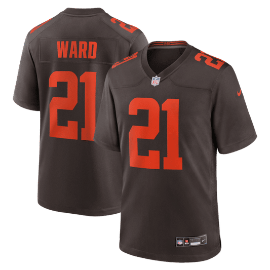 Cleveland Browns Denzel Ward Alternate Alpha Dawg Game Jersey Brown