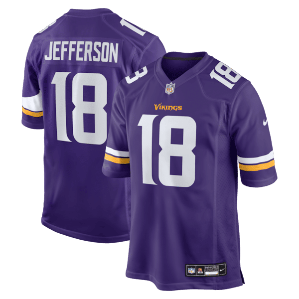 Minnesota Vikings Justin Jefferson Game Jersey Purple