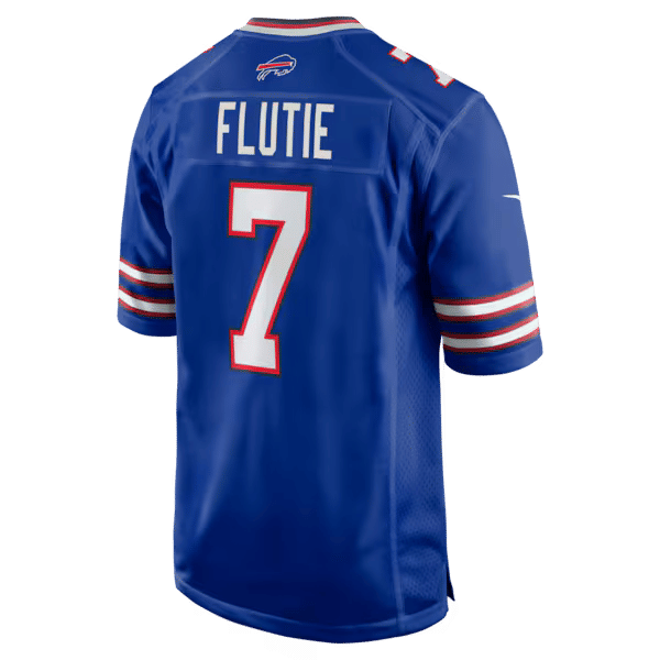 Buffalo Bills Doug Flutie Game Retired Player Jersey Royal - photo 4