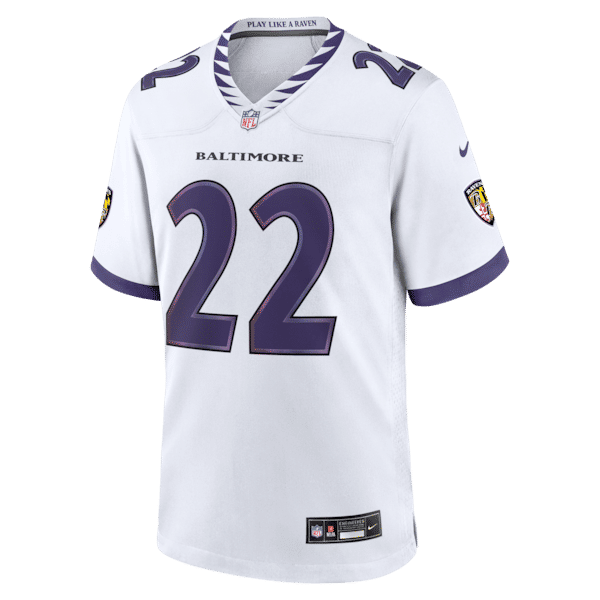 Baltimore Ravens Derrick Henry Game Jersey White - photo 7