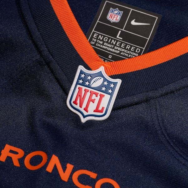 Denver Broncos Alternate Mile High Collection Custom Game Jersey Navy - photo 5
