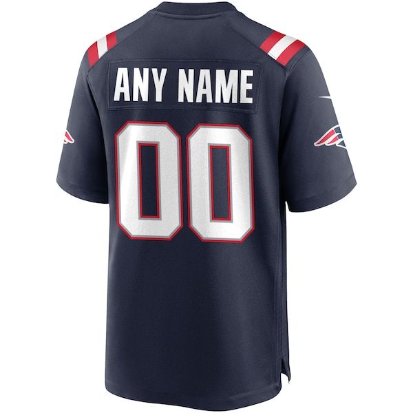 New England Patriots Custom Game Jersey Navy - photo 3