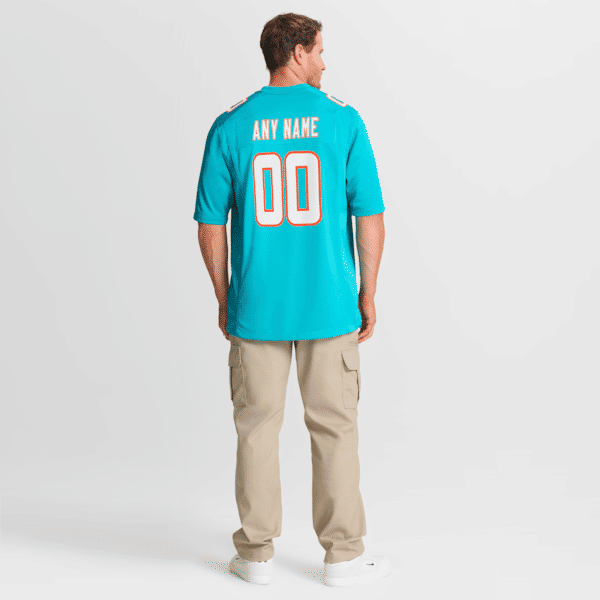 Miami Dolphins Custom Game Jersey Aqua - photo 9