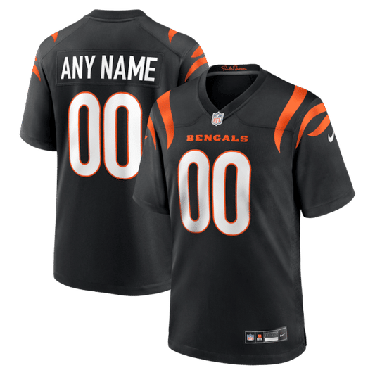 Cincinnati Bengals Custom Game Jersey Black