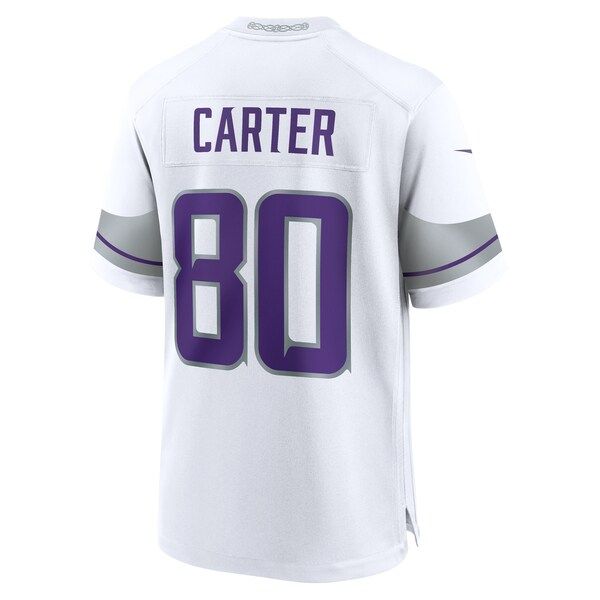 Minnesota Vikings Cris Carter Alternate Retired Player Game Jersey White - photo 4