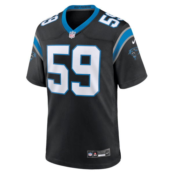 Camisa Carolina Panthers Luke Kuechly Game Preta - foto 3