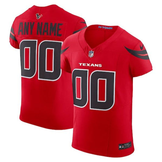 Camisa Houston Texans Alternate Vapor F.U.S.E. Elite Personalizada - Vermelha