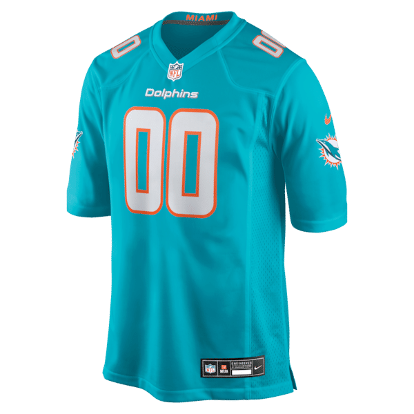 Miami Dolphins Custom Game Jersey Aqua - photo 3