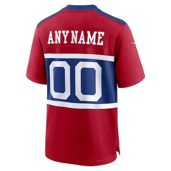 New York Giants Alternate Game Custom Jersey Century Red - photo 4
