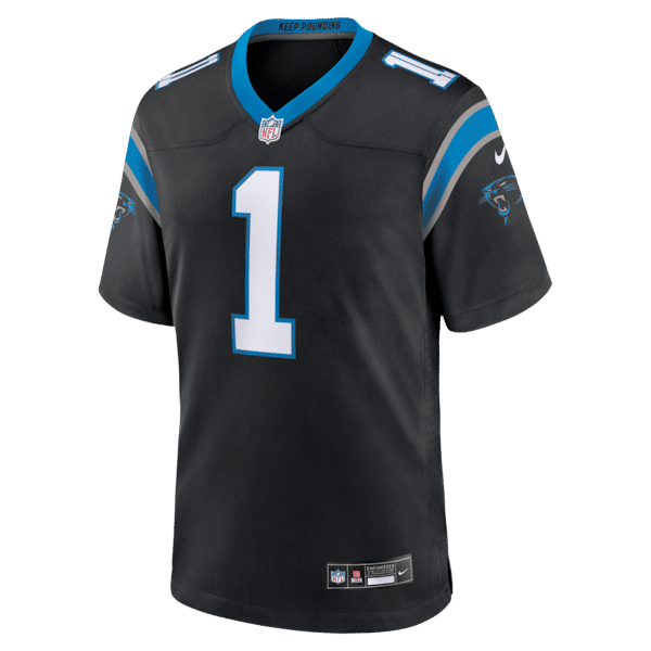 Camisa Carolina Panthers Cam Newton Game Retired Player Preta - foto 3