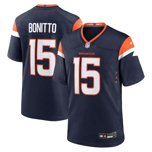 Camisa Denver Broncos Nik Bonitto Alternate Game Azul-Marinho