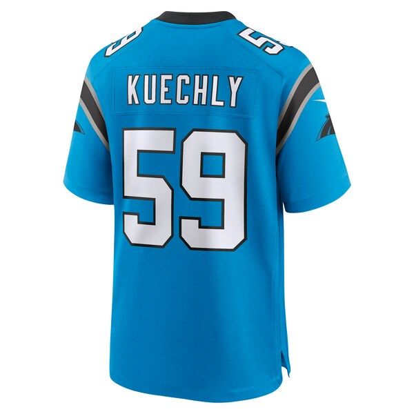 Carolina Panthers Luke Kuechly Alternate Game Jersey Blue - photo 4