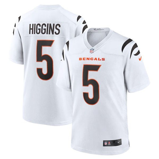 Cincinnati Bengals Tee Higgins Game Jersey White