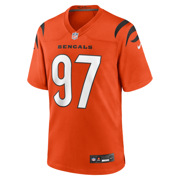 Cincinnati Bengals Dexter Lawrence II Alternate Game Jersey Orange - photo 3