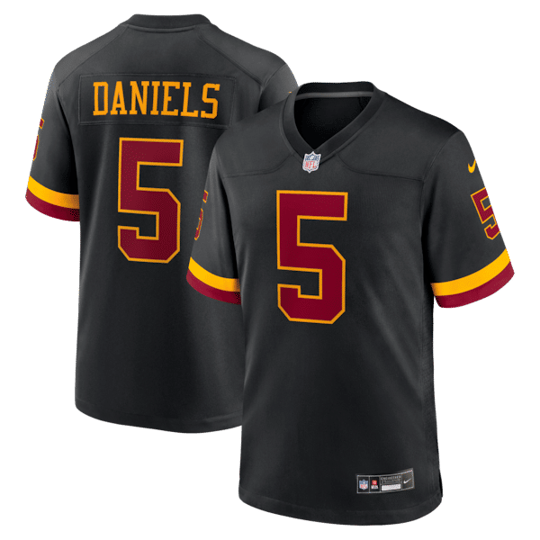 Washington Commanders Jayden Daniels Alternate Game Jersey Black - photo 2