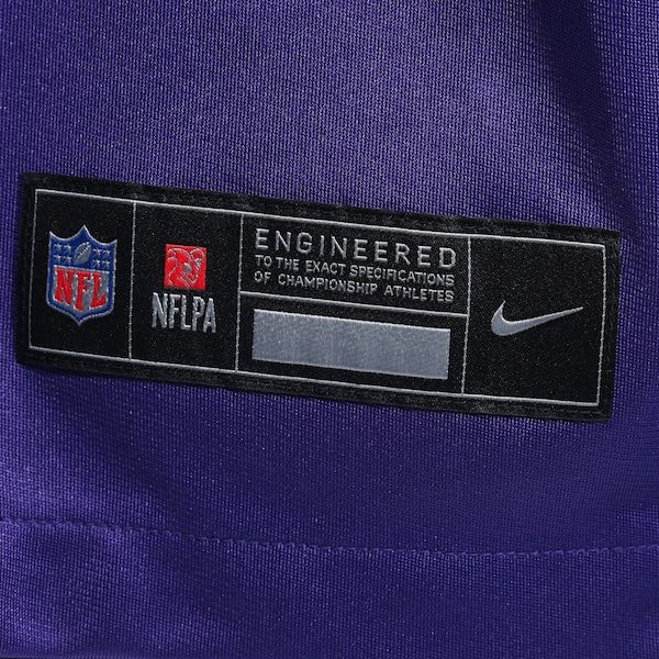Minnesota Vikings Custom Game Jersey Purple - Classic Purple Gold Stripes - photo 7