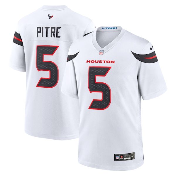Camisa Houston Texans Jalen Pitre Game Branca