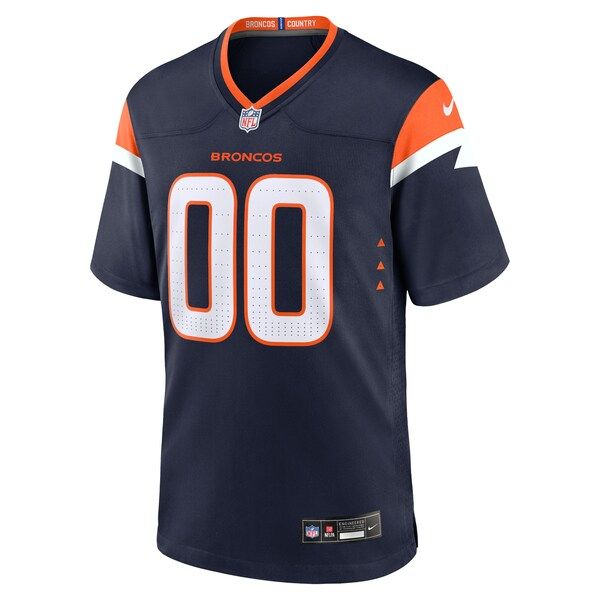 Denver Broncos Alternate Mile High Collection Custom Game Jersey Navy - photo 3