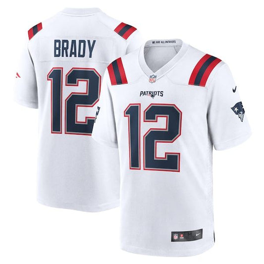 New England Patriots Tom Brady Retired Game Jersey White
