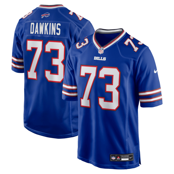 Buffalo Bills Dion Dawkins Game Jersey Royal