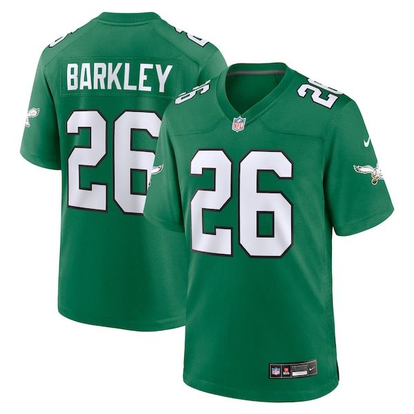 Philadelphia Eagles Saquon Barkley Alternate Game Jersey Kelly Green - photo 2