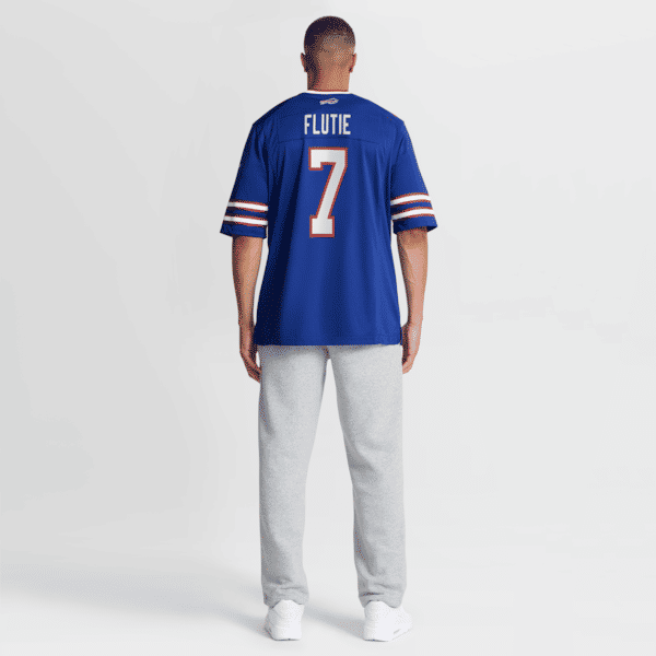 Buffalo Bills Doug Flutie Game Retired Player Jersey Royal - photo 9