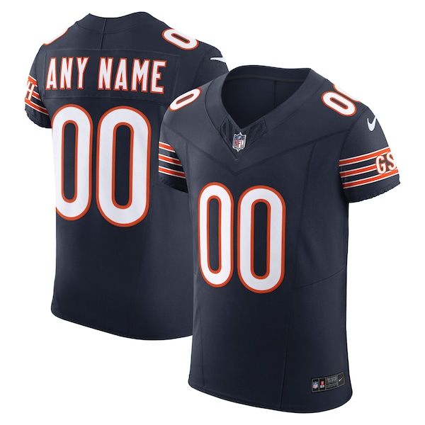 Chicago Bears Vapor F.U.S.E. Elite Custom Jersey Navy