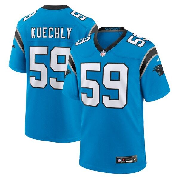 Carolina Panthers Luke Kuechly Alternate Game Jersey Blue - photo 2
