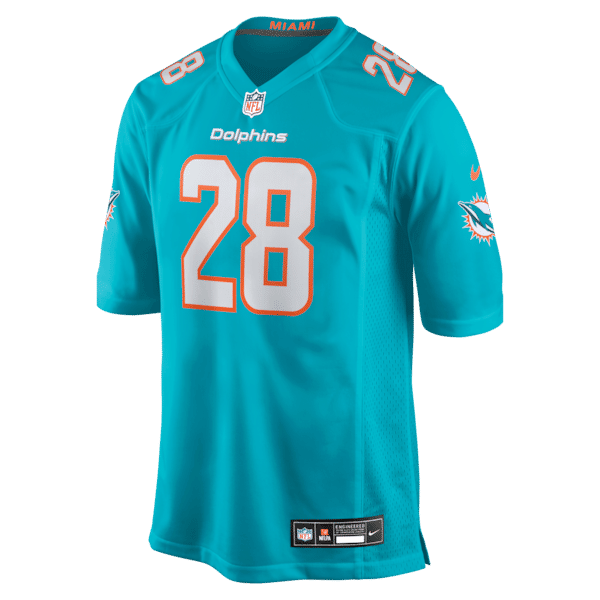 Camisa Miami Dolphins De'Von Achane Game Verde-Água - foto 3