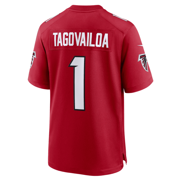 Atlanta Falcons Tua Tagovailoa Game Jersey Red - photo 4