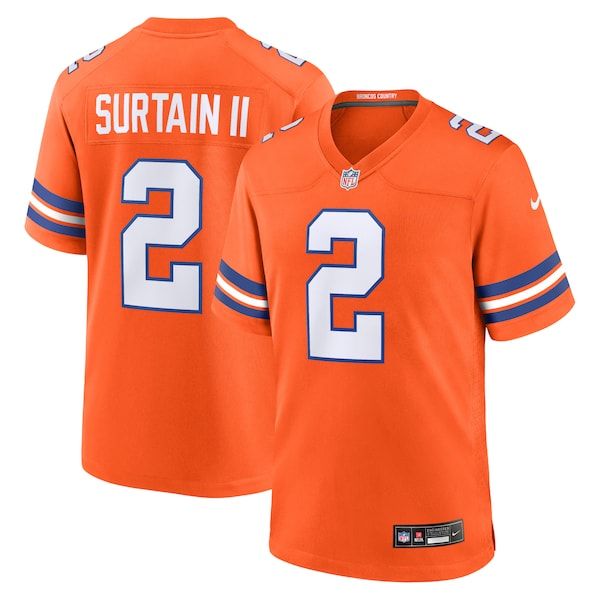 Denver Broncos Patrick Surtain II Alternate Game Jersey Orange - photo 2
