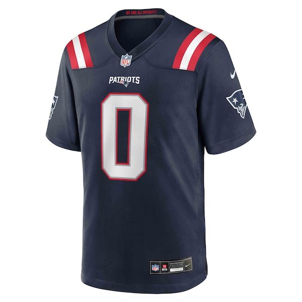 Camisa New England Patriots Christian Gonzalez Game Azul-Marinho - foto 3