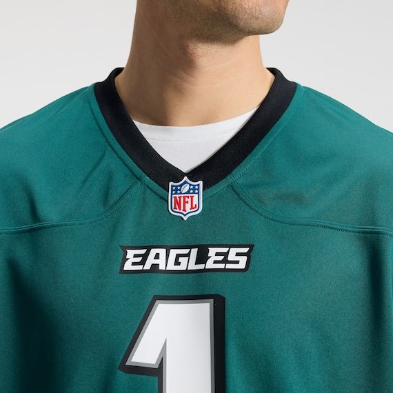 Philadelphia Eagles Custom Game Jersey Midnight Green - photo 7