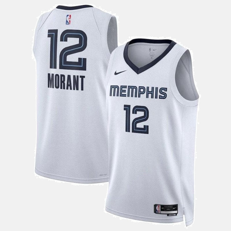Memphis Grizzlies 2023 Jersey - Morant 12 White