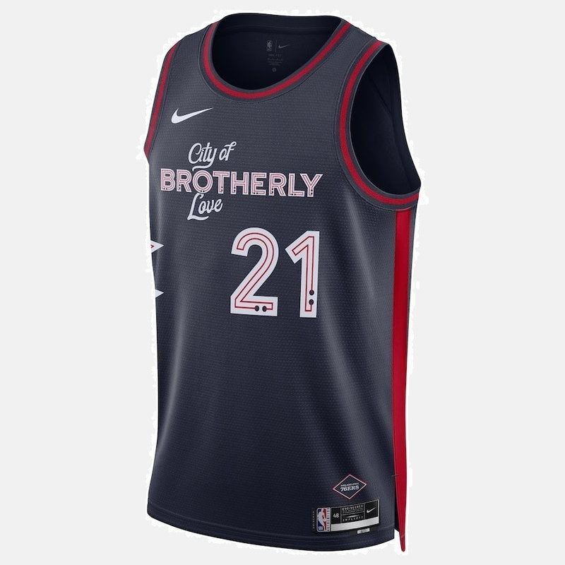 Regata Philadelphia 76ers 23/24 - Embiid 21 Azul-Marinho - foto 2