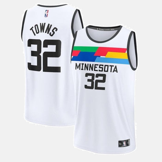 Regata Minnesota Timberwolves 23 - Towns 32 Branca