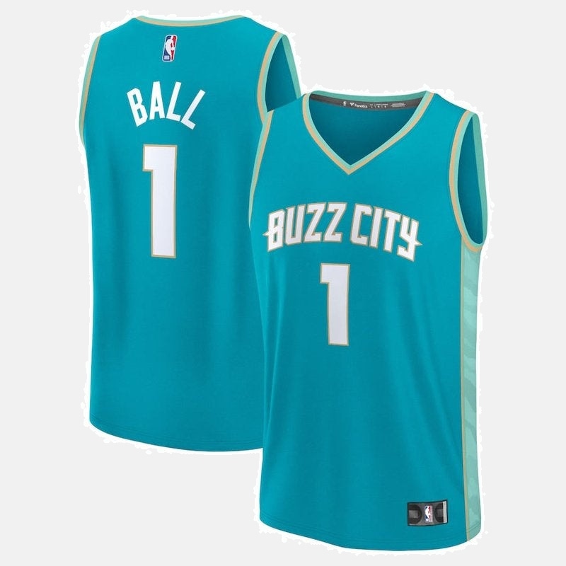 Charlotte Hornets Jersey 2023/24 - Ball 1 Teal Buzz City