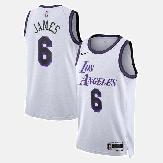 Los Angeles Lakers 2023 Jersey - James 6 White