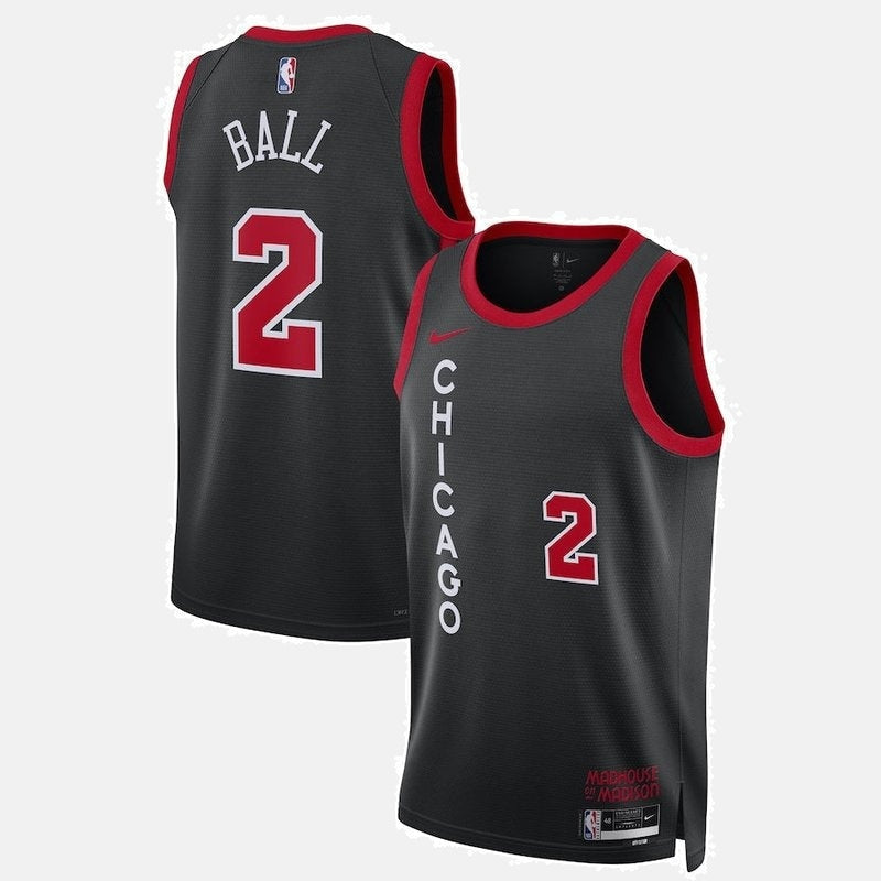 Chicago Bulls Jersey 2023/24 - Ball 2 Black