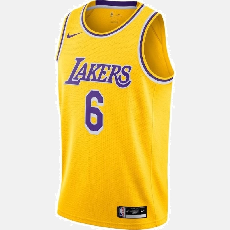 Los Angeles Lakers Jersey 2021/22 Player - James 6 Yellow - photo 2
