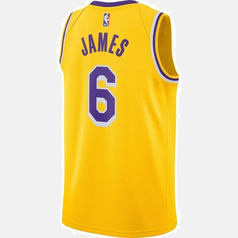 Los Angeles Lakers Jersey 2021/22 Player - James 6 Yellow - photo 3
