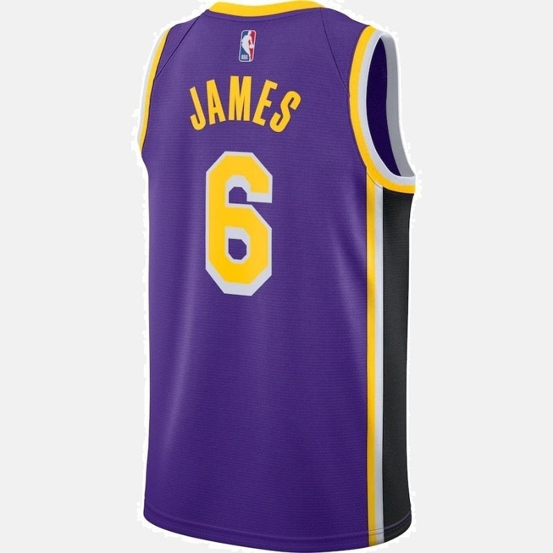 Los Angeles Lakers Jersey 2021/22 Player - James 6 Purple - photo 2