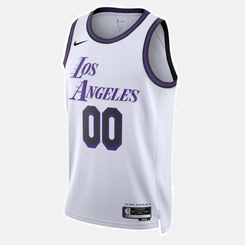 Los Angeles Lakers 2023 Jersey - White Los Angeles Script - photo 2