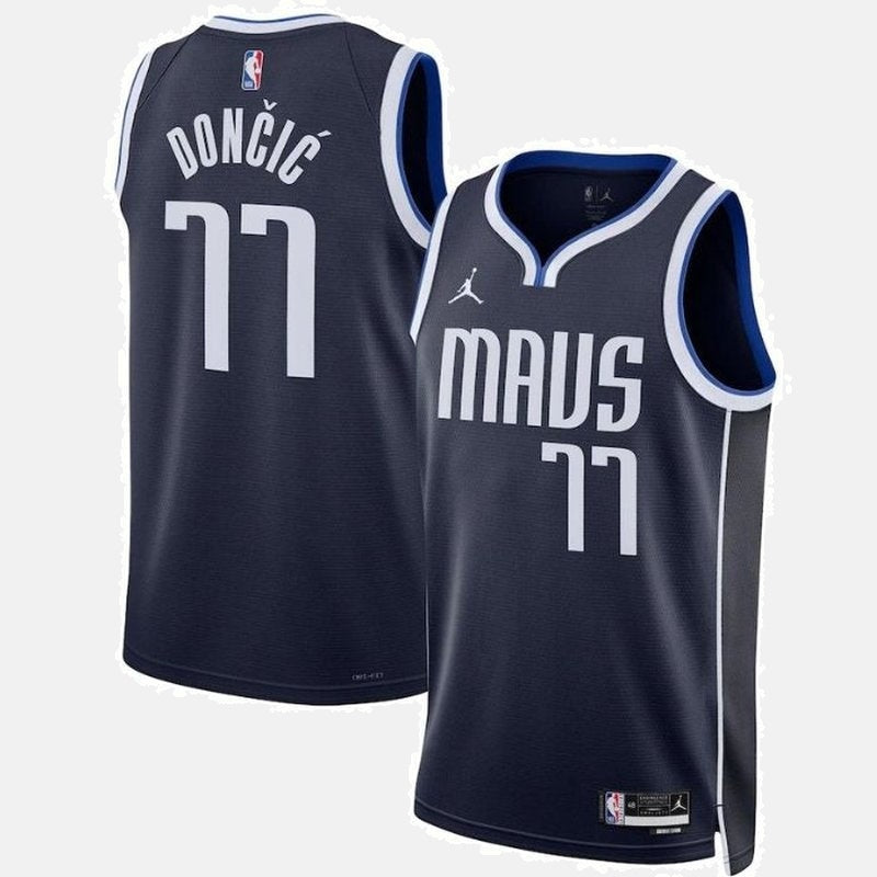 Dallas Mavericks 2023 Jersey - Doncic 77 Navy