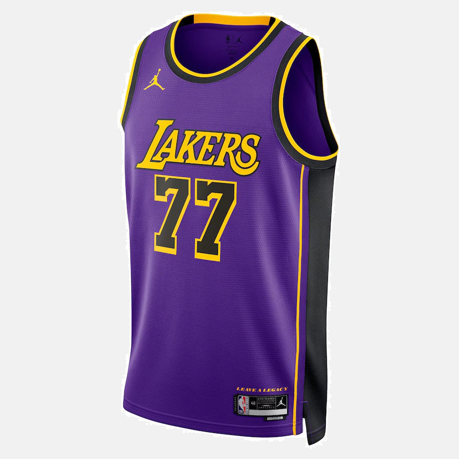 Los Angeles Lakers 2024 Jersey - Doncic 77 Purple - photo 2